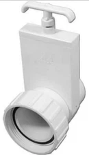 0550-20 Magic Plastics Uni-Body Slide Valve 2" Slip x 2" Swivel FBT White