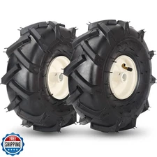 11x4.00-4" Tiller Tire and Wheel, 3/4" Axle Size, 3-1/8" Centered Hub, Compat