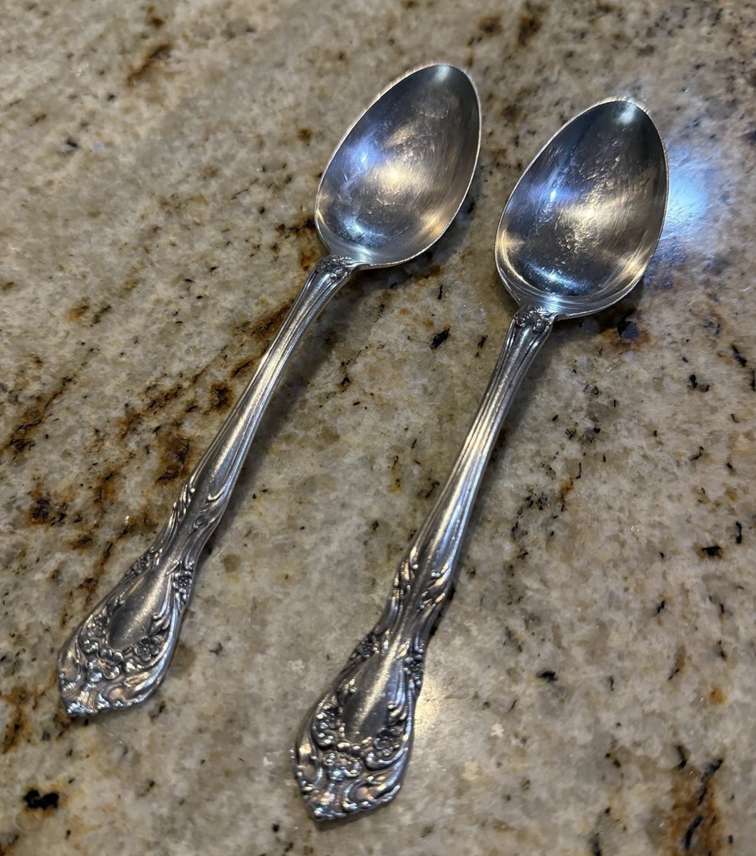 Alvin Chateau Rose Antique US Sterling Silver Flatware Sets for