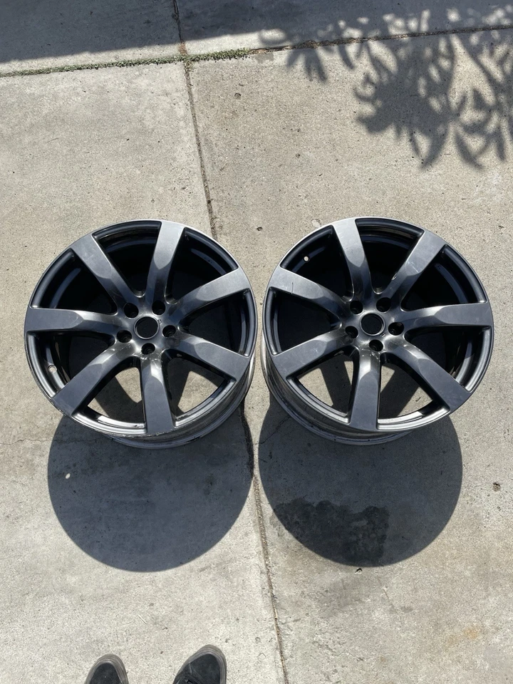 2009 2010 2011 Nissan GT-R R35 20x9.5 +45 Factory OEM CBA Front Wheel Pair 62519 - Image 2 of 4