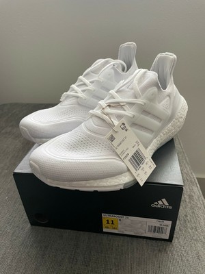 Adidas Running Ultraboost 21 Triple White Ultra Boost Mens Size 11 BRAND NEW | eBay