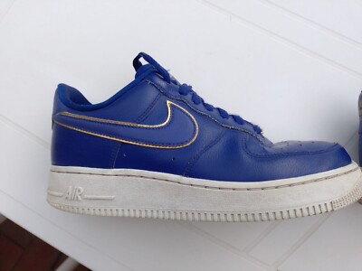 Nike Air Force 1 blue gold swoosh (w)