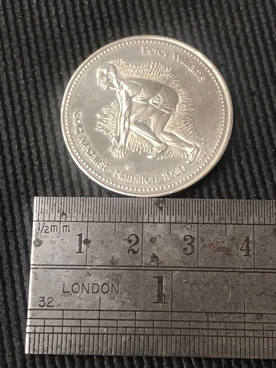 Percy Williams Gold Medalist 1930 Edmonton 1978 Token Trade Coin