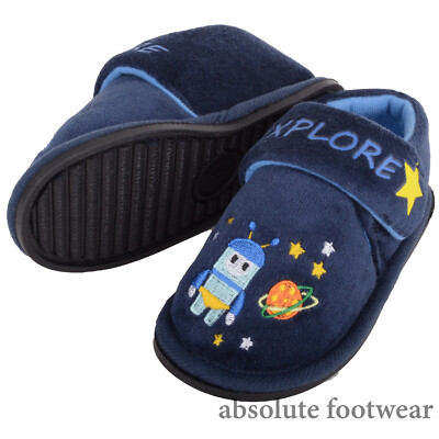Kinder Kleinkinder einfache Slipper Touch and Close Space Bootie Hausschuhe