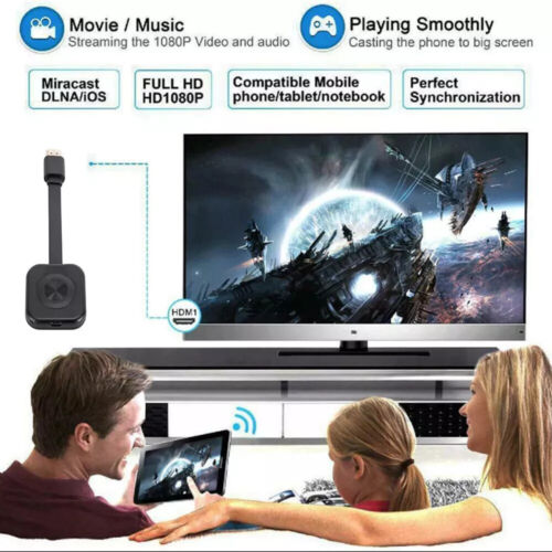 Wifi Wireless HDMI Mirror Screen Display Adapter Miracast Dongle For HD 1080P TV - Picture 4 of 9