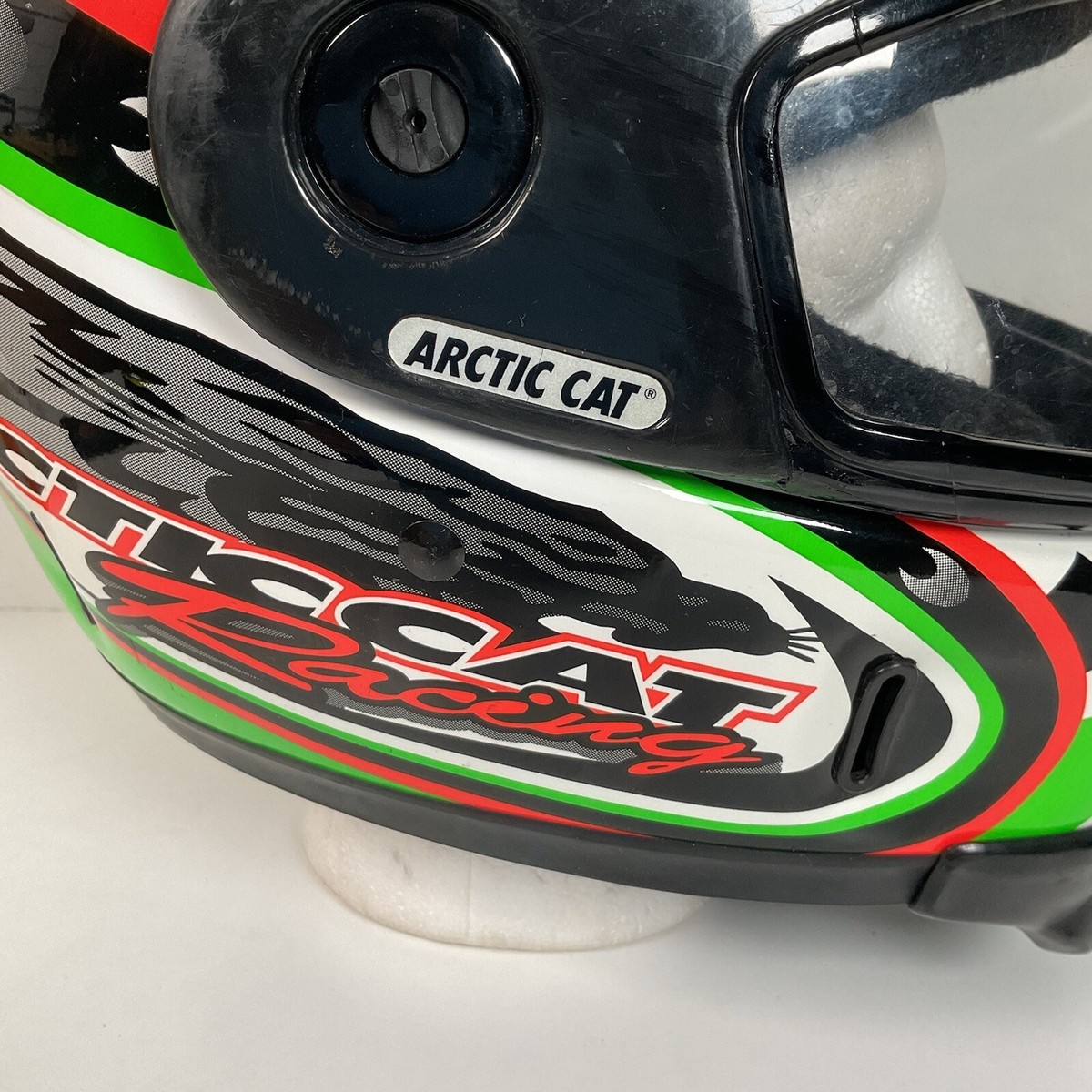 Arctic Cat ヴィンテージヘルメット arctic cat ビンテージヘルメット 送料込み Mサイズ 緑 黒 グリーン