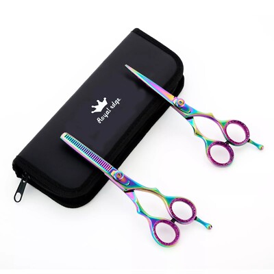 Hair Cutting Thinning Scissor Scissors Barber Shears Hairdressing Set Razor Egde