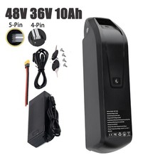Ebike Battery 48V 36V 10Ah Battery 200W-1000W Electric Bike Black