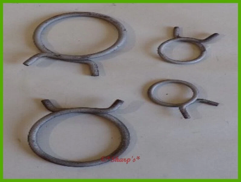 AR21840R * John Deere 420 430 Hose Clamps * Single Wire Style * Set of 4 * USA! - Image 3 of 4