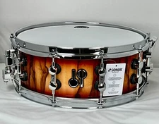 Sonor SQ2 14x5.5 Maple Medium Red Burst over African Marble High Gloss Snare