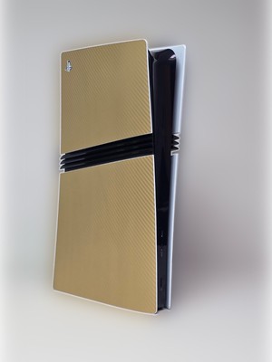 # GOLD CARBON | PS5 Pro Playstation 5 Pro-Digital Version Skins Faceplate Cover