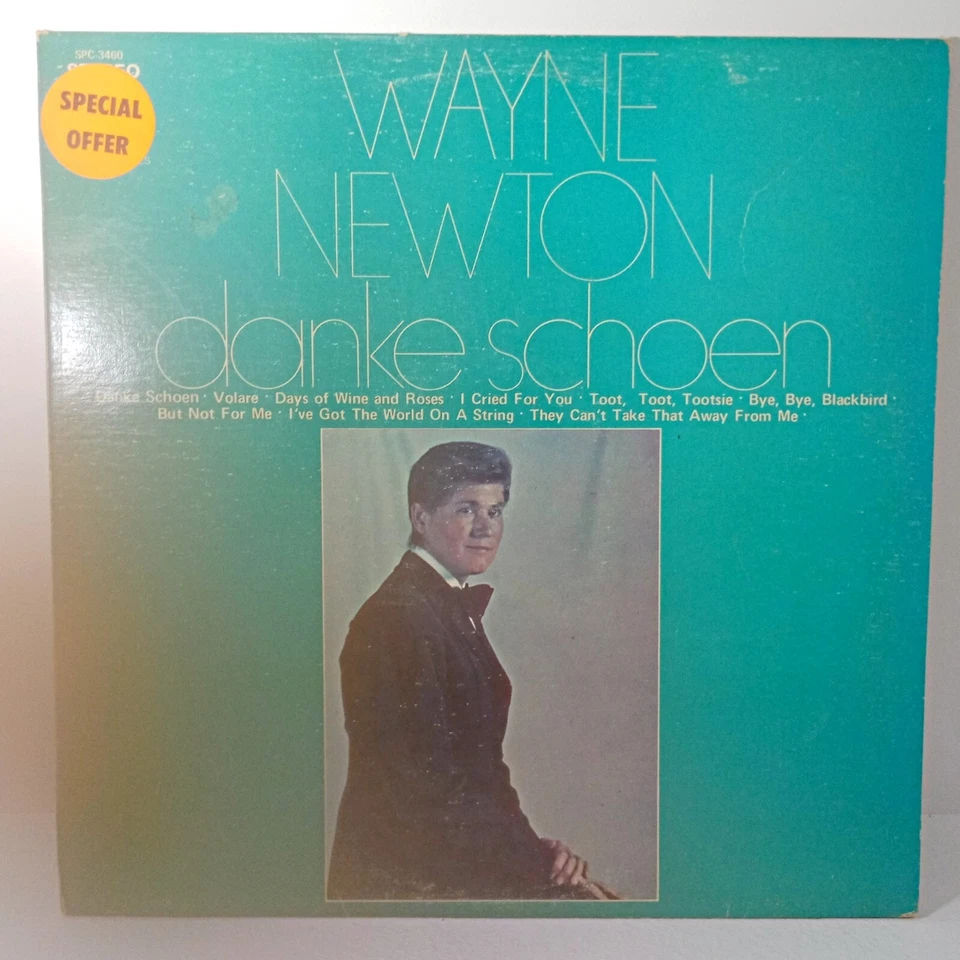 Wayne Newton Danke Schoen LP Vinyl Record 1967 Vintage Stereo SPC-3460 - Image 2 of 4