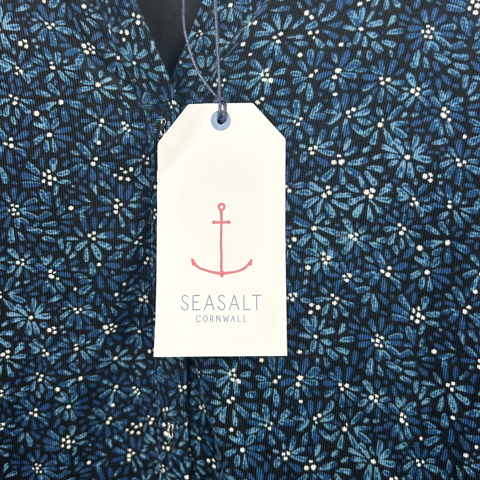 Seasalt Merrose Corduroy Midi Dress Plus Size 2628 Black Blue Floral RRP £85 eBay