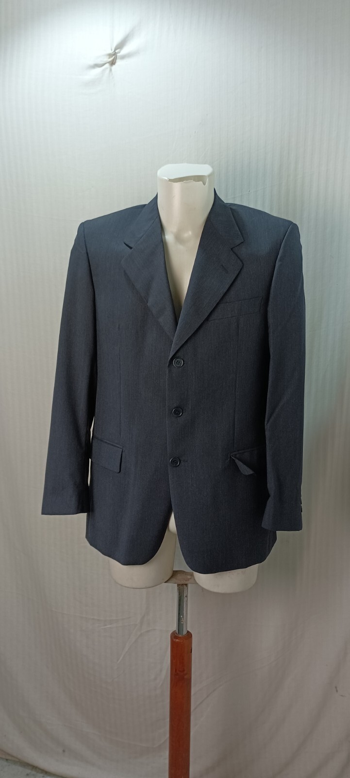 articolo b4012 giacca yves saint laurent blu taglia 48 lana le misure sono asce