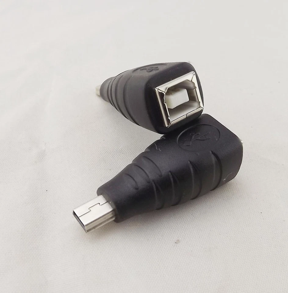 1pcs USB 2.0 Type B Printer Female To Mini USB 5 Pin Male Plug Adapter Convertor - Image 4 of 4