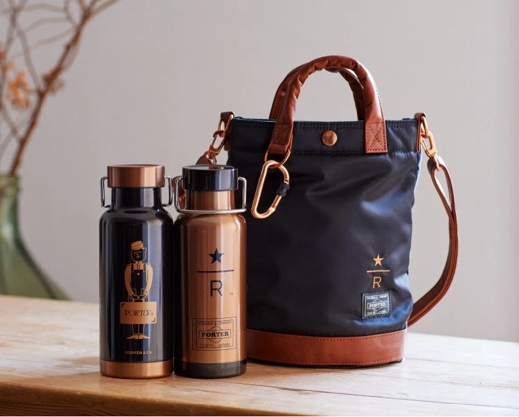 PSL STARBUCKS RESERVE® × PORTER Collaboration Stainless bottle 473ml Bag S  Japan