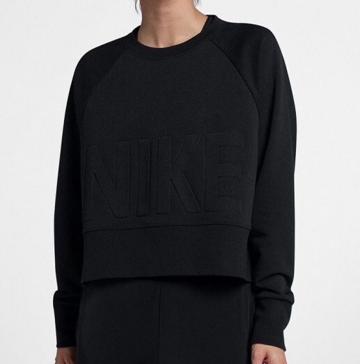 Nike Dry Versa Cropped Training Crewneck Sweatshirt Plus Size