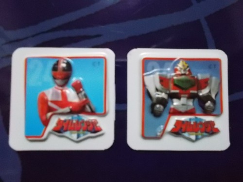 Super Sentai 35th anniversary Legend Card 3D magnet Red & Robo Power Rangers - Picture 95 of 106
