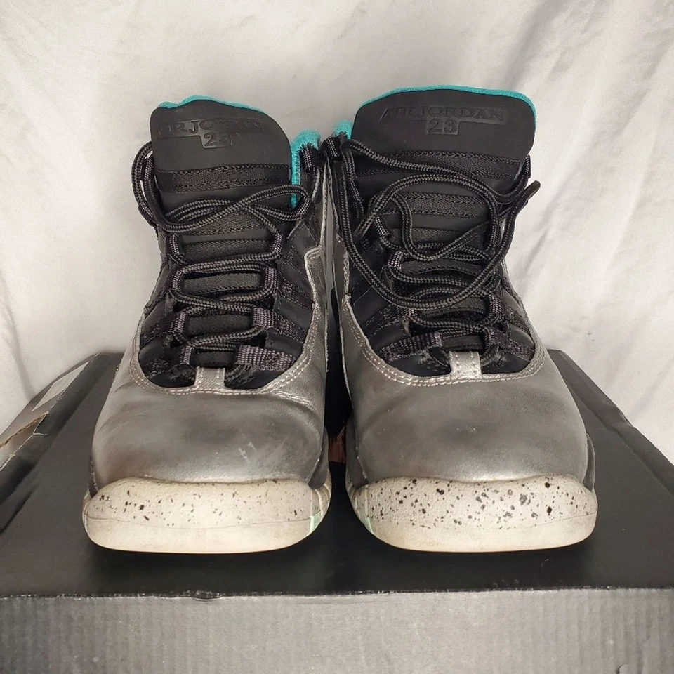 Air Jordan 10 Retro Lady Liberty Kids Shoes Sneakers Boys Size 4.5Y Space Cosmic - Image 4 of 4