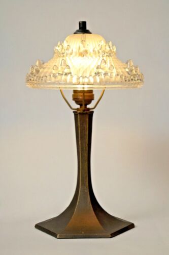 Jolie lampe de table art déco originale "SILVER SHINE" 1930 lampe art déco lampe - Photo 1/6