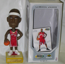 LeBron James,  2003 UD Premium Playmaker Bobblehead,  Scarce Red Variant