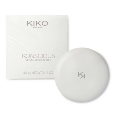 Kiko Milano Konscious Vegan Compact Face Highlighter, Farbton 02-Open Mind, 3,8 gm
