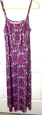 ALYA Maxi Dress Women Size Medium M 6 8 Pink Purple Sleeveless Casual Long