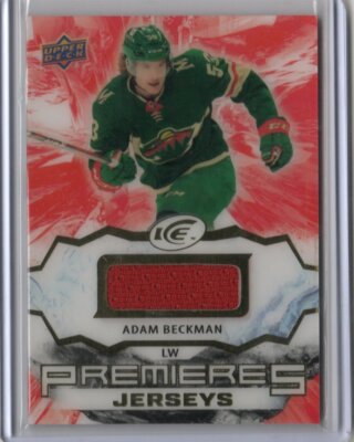 2021-22 Upper Deck Ice #IPA-AB Adam Beckman Ice Premieres Jersey