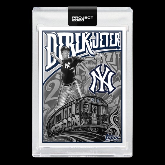 TOPPS PROJECT 2020 Card 219 - 1988 Derek Jeter by Mister Cartoon (w/Box)IN HAND