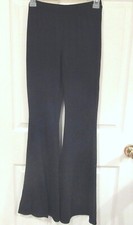 Womens FASHION NOVA Black FLARE Dress PANTS~size SMALL~NEW Slacks~RUCHED BACK