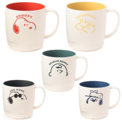PEANUTS Snoopy Mug Cup Woodstock Charlie Brown Joe Cool Olaf 300ml