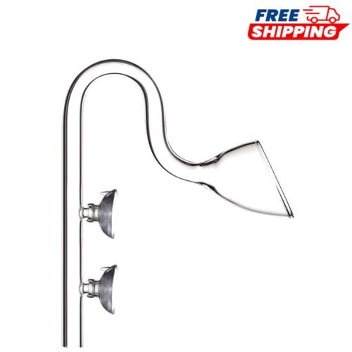 Scratch-Resistant Glass Lily Pipe Outflow – Perfect for Planted & Marine Tanks