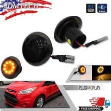 2PCS Smoked Amber LED Side Marker Repeater Lights For Ford Transit Connect 10-21