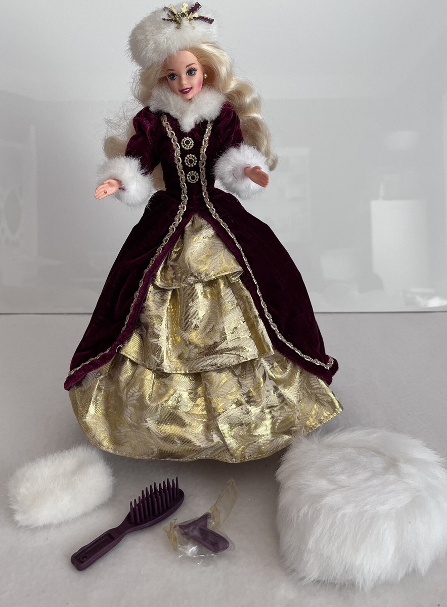 1996年バービーBarbieヴィンテージ タオルセット Barbie Christmas 1996 Happy Holidays Special Edition Doll With