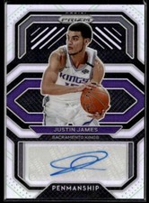 2020-21 Panini Prizm Penmanship Prizms Silver #PE-JJA Justin James  BK01R02C