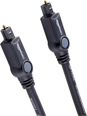 Amazon Basics Digital Optical Audio Toslink  TV Cable 6ft - 7GSW - (C354)