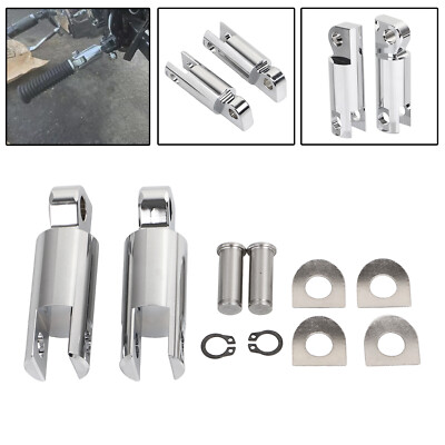 FootPeg Extensions Bracket Male Mounts For Harley Road Street Glide Softail Dyna