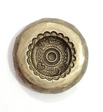 Vintage Bronze Jewelry Die Mold/Mould India Hand Engraved For Jewellery Making