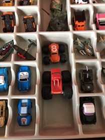45 Micro Machines + Car Collector Case!Muscle Cars-Monster Trucks- Nice Lot Look