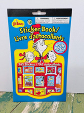 Dr. Seuss Sticker Book with Foil 245 Stickers NEW
