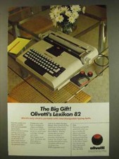 1976 Olivetti Lexikon 82 Typewriter Ad - Big Gift thumbnail