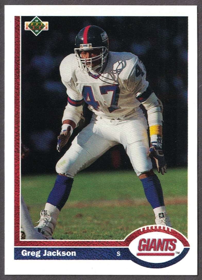 1991 Upper Deck #416 Greg Jackson - New York Giants ROOKIE RC