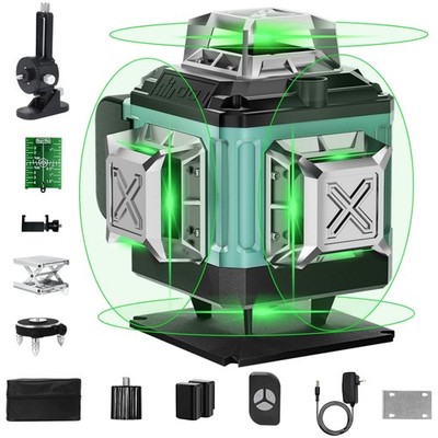 Kreuzlinienlaser, Linienlaser, Baulaser mit 4 x 360 Grad Funktion