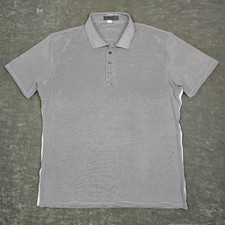 G FORE Polo Shirt Mens XL Striped Golf Performance Lightweight Classic