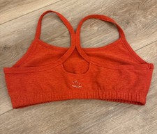 Beyond Yoga Spacedye Slim Racerback Bra Keyhole Back Buttery Soft Size M Orange