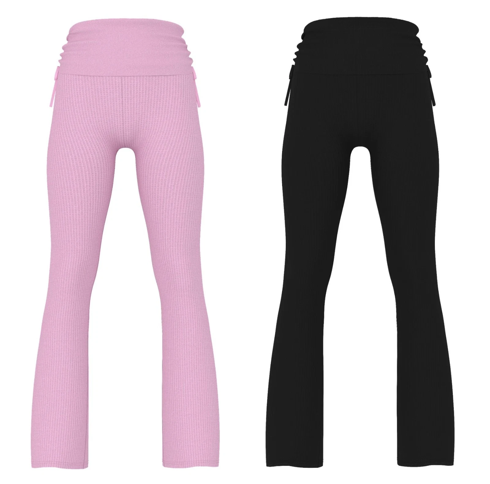 Victoria's Secret Pink Waﬄe Knit Foldover Flare Pants NWT
Opens in a new window or tab