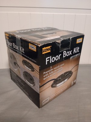 RACO 6239NI Floor Kit with Recessed Duplex 15A TR Device and Adjustable Steel...