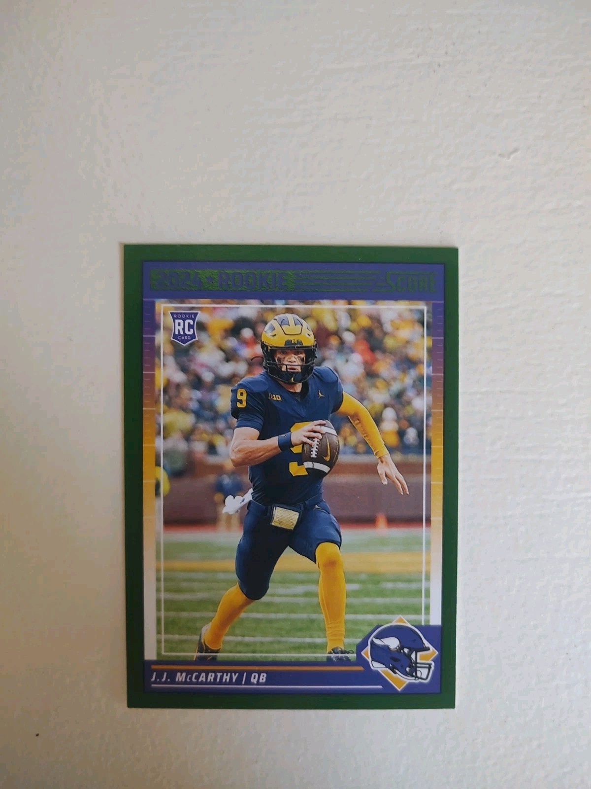 2024 Score - Rookies J.J. McCarthy #304 Green (RC)