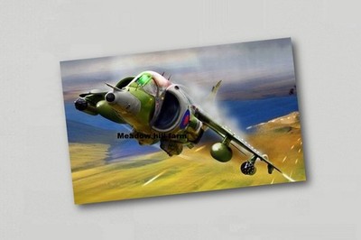Kühlschrankmagnet RAF Harrier Jump Jet Flugzeug - Tornado Phantom Jaguar (6)