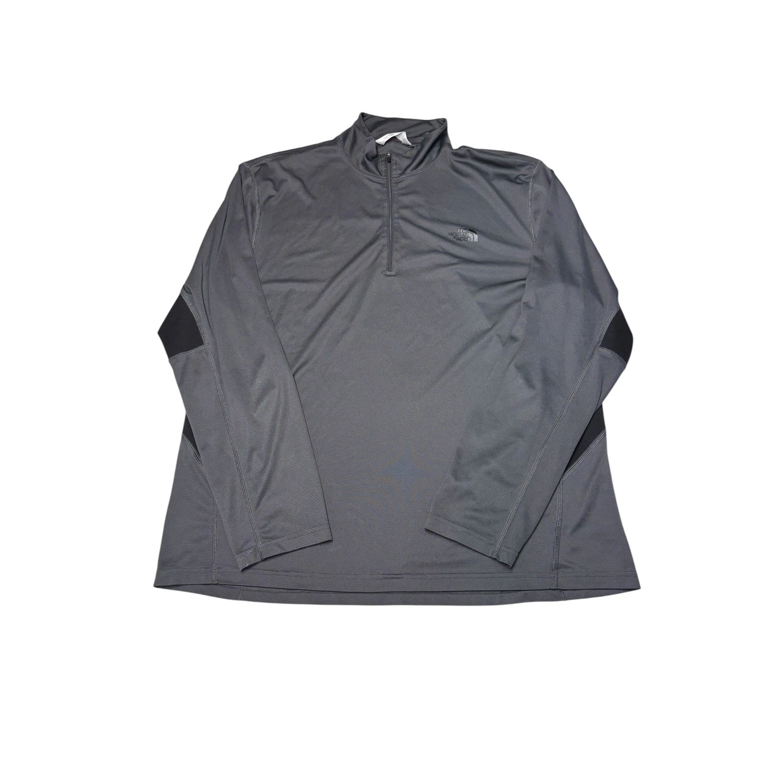 The North Face Mens VaporWick 1/4 Zip Performance Pullover Gray XL Long Sleeve